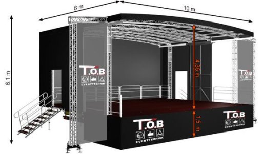 Trailerbühne R80 aufgebaut